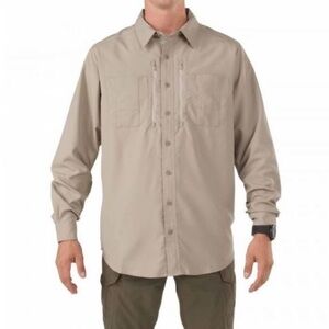 5.11 Tactical Traverse Long Sleeve Button Front Work Tan Shirt 3XL